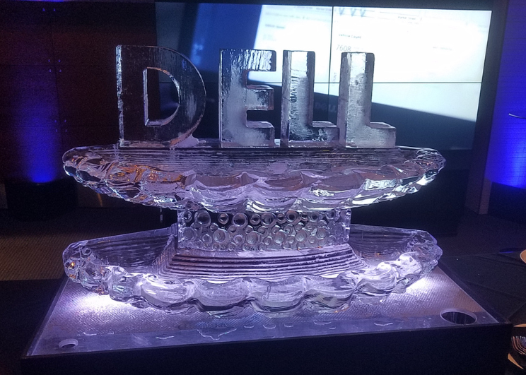 corporate activation las vegas ice sculpture