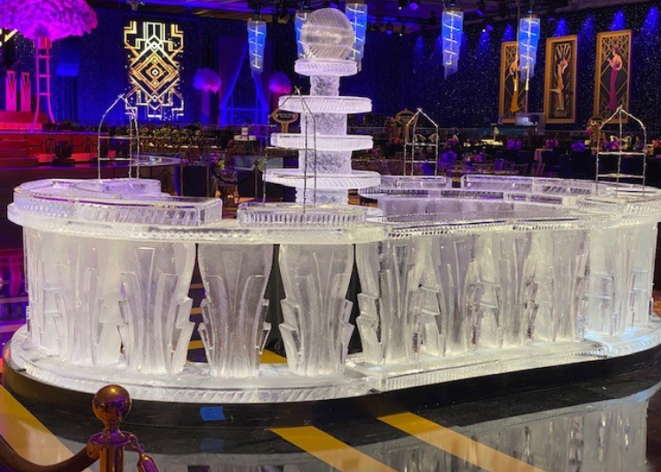 large ice bar sculpture las vegas