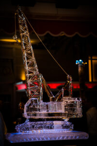 ice sculpture crane - highly detailed