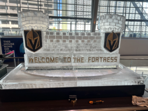 las vegas golden knights ice sculpture