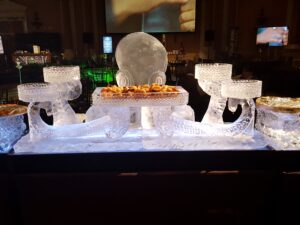 octopus ice sculpture presentation in las vegas